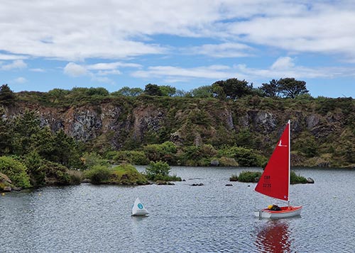 private sailing dinghy on trevassack lake with cst experiences