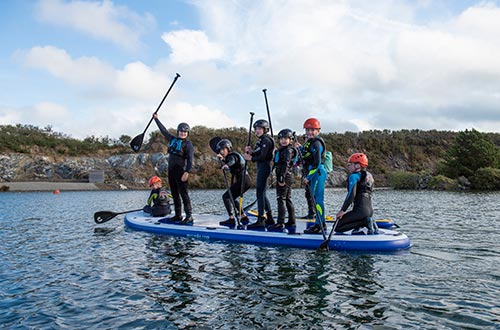 11-15 years olds multi-activity on Trevassack Lake with CST Experiences